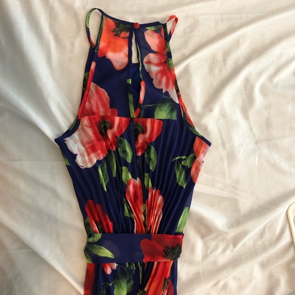 Blue floral B. Darlin maxi dress - Picture 3 of 4